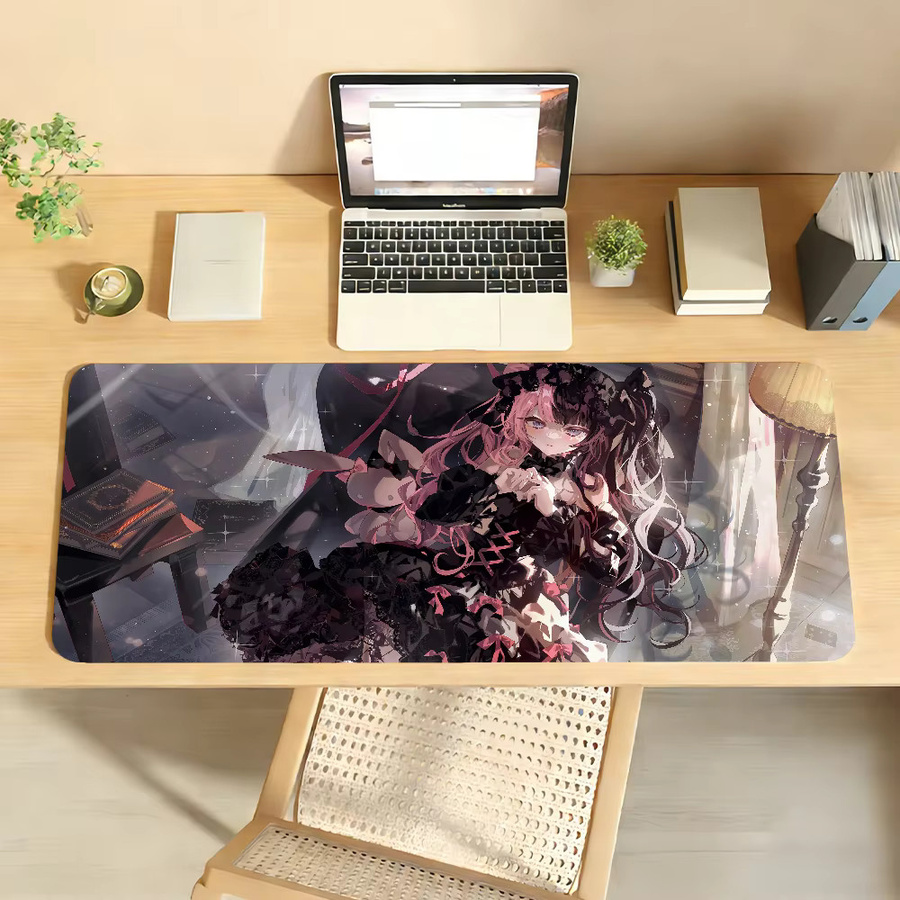 Vtuber H-Hinano T-Tachibana Mauspad in Multicolour, rutschfeste Gamer-Schreibtischunterlage für Laptop und Büro - Bild 3