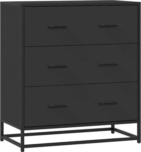 DELUKE Sideboard SOPI Kommode aus Metall und Holz in Schwarz für Wohnzimmer und Flur, B/T/H: 68 x 35 x 76 cm - Bild 1
