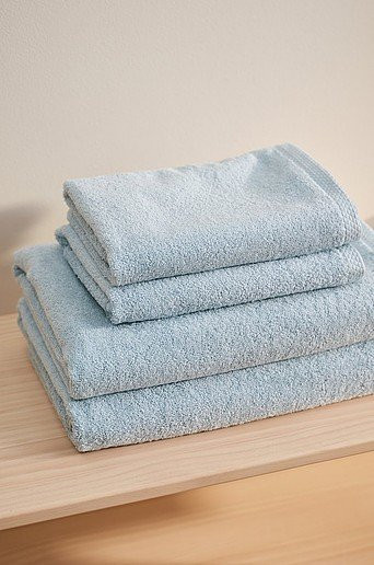Jotex DARCY Handtuch-Set 4er-Pack aus Baumwolle in Blau - Bild 1