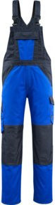 Mascot Latzhose Leeton in Kornblau/Schwarzblau mit Reflexstreifen Größe 58 - Bild 1