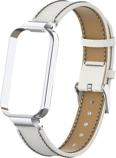 Agood Uhrenarmband Leder, Weiß, Unisex - Bild 1