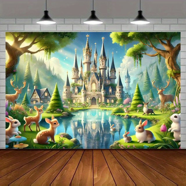 Zauberschloss und Waldmärchen Tischdeko in Mehrfarbig für besondere Anlässe - Bild 1