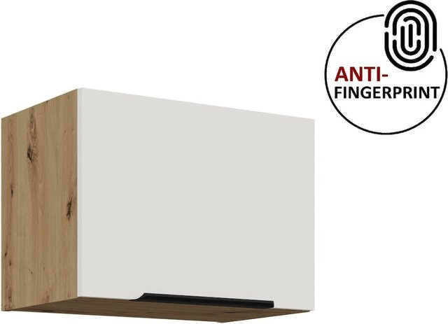 Küchen Hängeschrank ARIA Weiss Matt Anti Fingerprint Breite: 50 cm - Bild 1