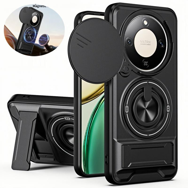 Magic8 Lite 5G Magnetische Ringhalter Handyhülle für Honor Magic 8 Lite 5G in Schwarz - Bild 5