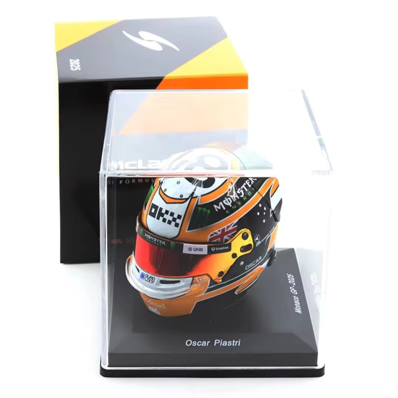 Bburago F1 2025 Helm Norris Mcl39, Miniatur Modell, Harz, Kunststoff - Bild 2