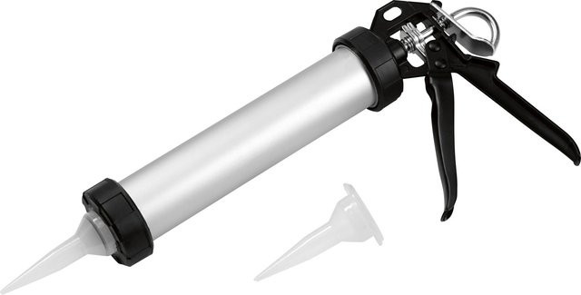 LUX-TOOLS Kartuschenpresse Alu Comfort in Silber für 400 ml Kartuschen - Bild 1