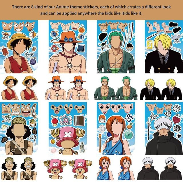 Bandai One-Piece-Puzzle, 16-teiliges Set, Blau, Bunt / Mehrfarbig - Bild 1