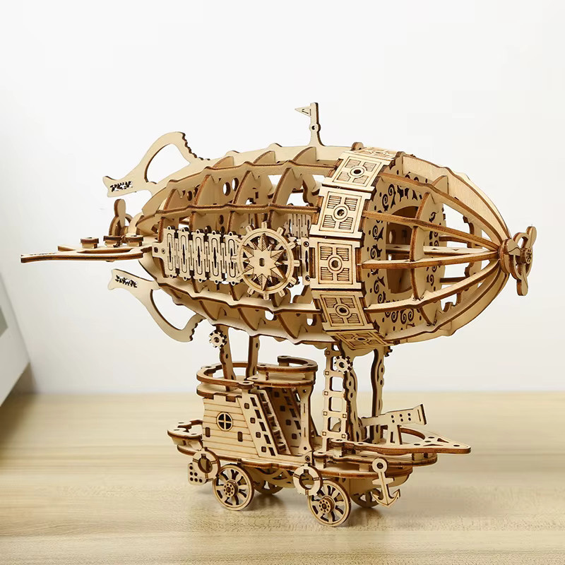 ZERUI 3D-Modellbausatz Luftschiff, Holz, Puzzle für Erwachsene - Bild 2