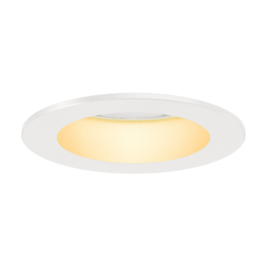 Luxvenum LED Einbauleuchte 24V in Weiß mit RGBW und CCT 2700-5700K, 9W, IP44, dimmbar, rund mit Glas und Aluminium für Wohnräume, Bäder und Außenbereich - Bild 1
