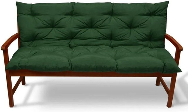 Beautissu Flair BR Bankauflage Dunkelgrün B: 180 cm, T: 50 cm