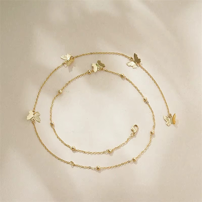 RINHOO FRIENDSHIP Halskette, Schmetterling, Gold, Damen - Bild 3