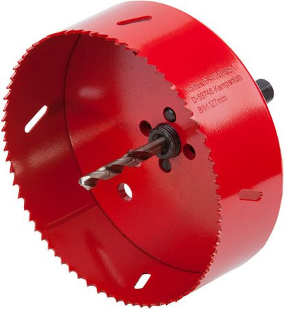 Wolfcraft Lochsäge aus Bimetall in Rot mit einem Durchmesser von 12,7 cm - Bild 1