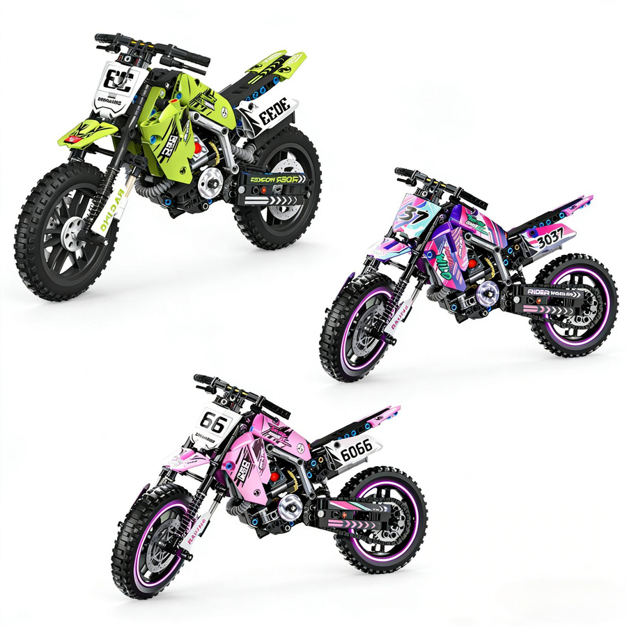 Linyi toy Motorrad Bausatz aus Kunststoff - Bild 2