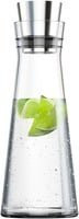 Emsa FLOW Slim Karaffe aus Glas mit Deckel und tropffreiem Ausguss, transparent - Bild 1
