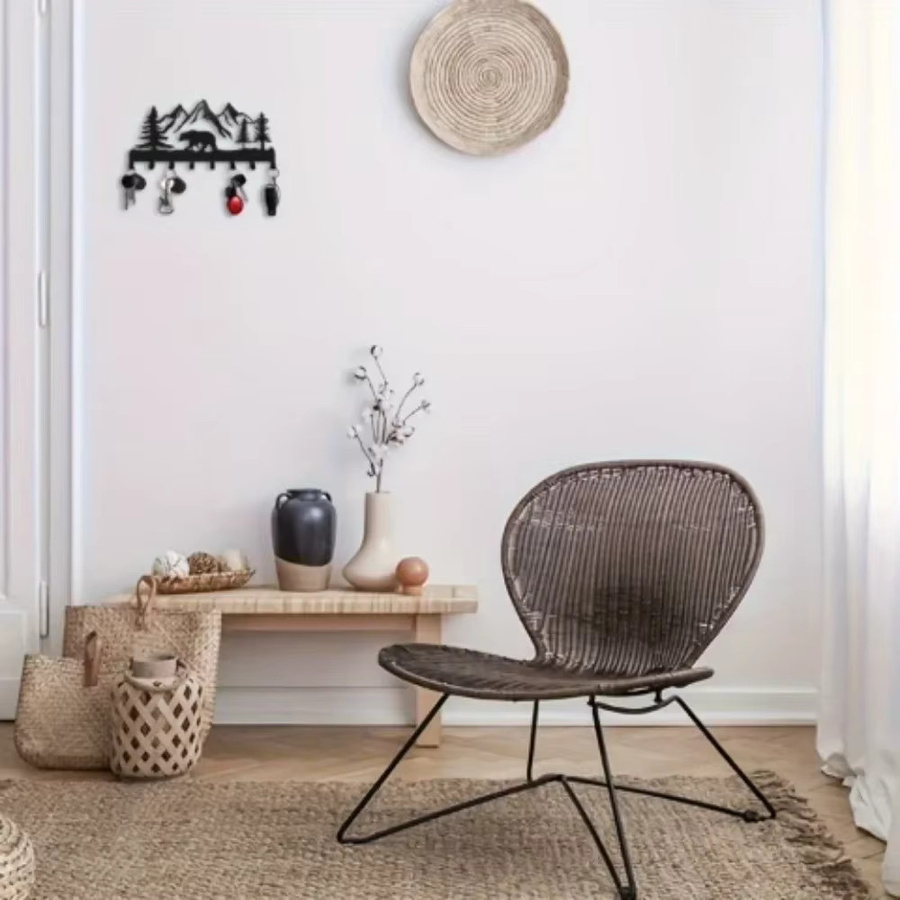 CIFBUY Bärenförmiger Wandgarderobenhalter aus Metall zur Wandmontage als Organizer für Mäntel und Hüte - Bild 4