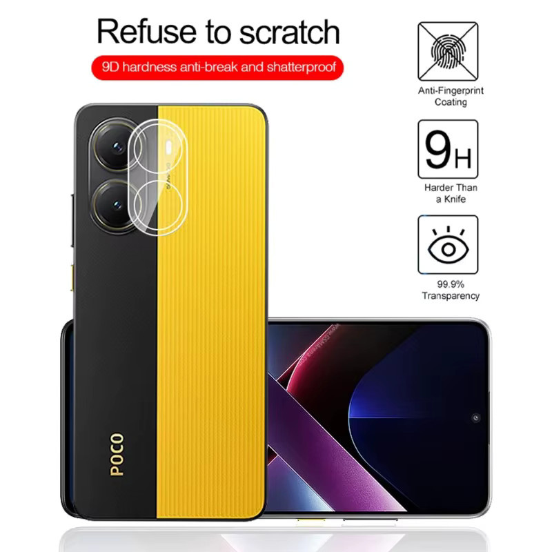 3er-Set Kameraschutzfolie aus gehärtetem Glas für Xiaomi Poco X7 Pro 5G, transparent - Bild 6
