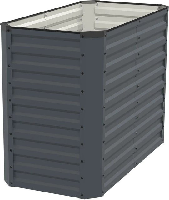 VidaAtHome.de RIVARO Hochbeet aus Stahl in Graphitgrau und Schwarz, B/T/H: 120 x 60 x 90 cm - Bild 1