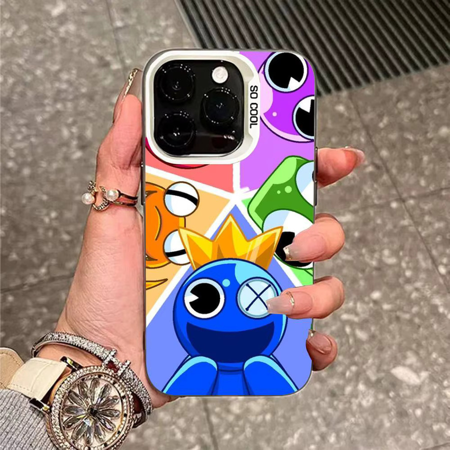 R-Rainbow F-Friends Stoßfeste Handyhülle für iPhone 11 bis iPhone 17 Pro Max Plus in Schwarz Weiß Multicolour - Bild 2