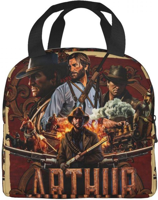 Fancy Style Studio Arthur Morgan Isolierte Lunchbox Thermische Kühltasche für Reisen, Mehrfarbig - Bild 1