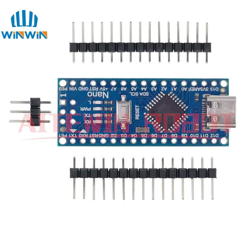 AITEWIN Arduino Nano 3.0 Atmega328 Controller kompatibles Development Board Modul in Blau - Bild 2