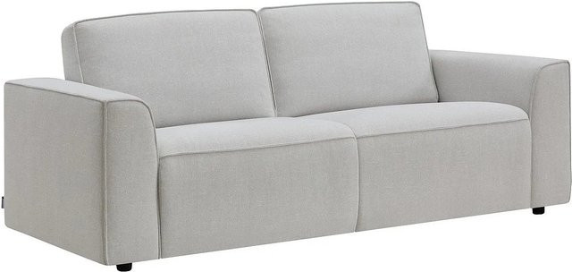 Vente-unique Schlafsofa Moteto in Lichtgrau mit Stoffbezug, Breite: 208 cm - Bild 1