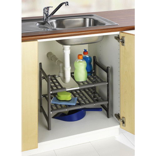 Wenko Küchenunterschrank Flexi aus Aluminium und Polypropylen, silberfarben matt - Bild 2