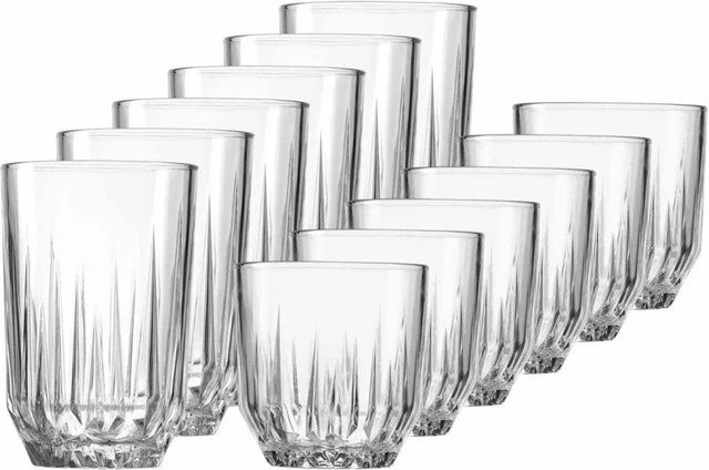 Ritzenhoff & Breker Palace Whisky- und Longdrinkgläser-Set, 12-teiliges Tumbler-Set aus Glas, transparent - Bild 1