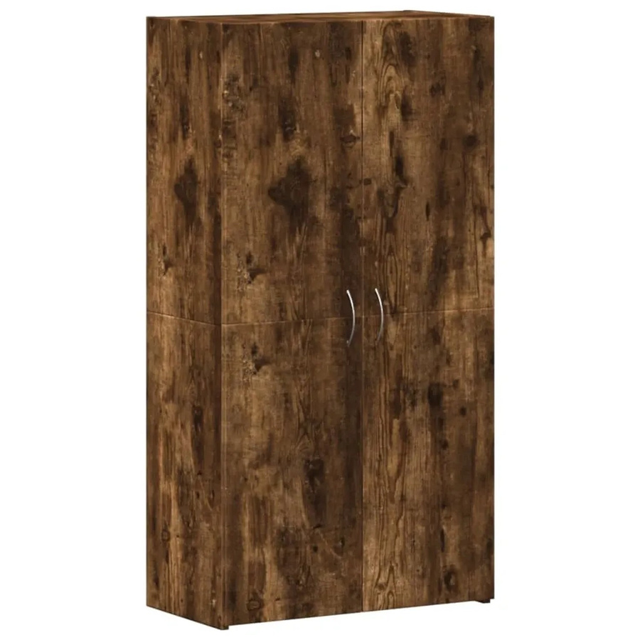 vidaXL Aktenschrank in Räuchereiche mit Schwenktüren für Home-Office und Wohnzimmer, B/T/H: 60 x 32 x 115 cm - Bild 2