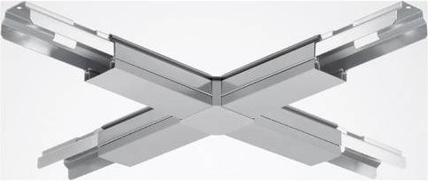 Trilux X-Connector 03 X-Verbinder silbergrau aus Stahlblech und PVC - Bild 1