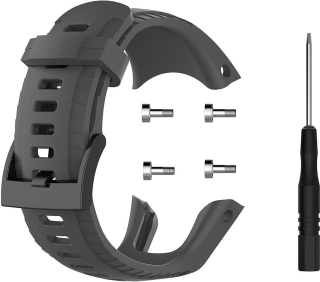 Suunto Uhrenarmband Silikon, grau, Unisex - Bild 1