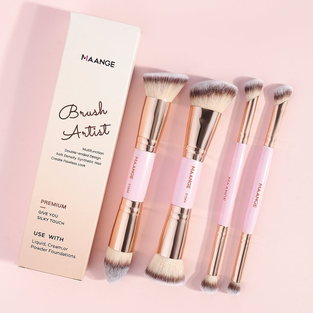 MAANGE Make-up-Pinsel-Set mit Box, 4-teilig, Unisex - Bild 1