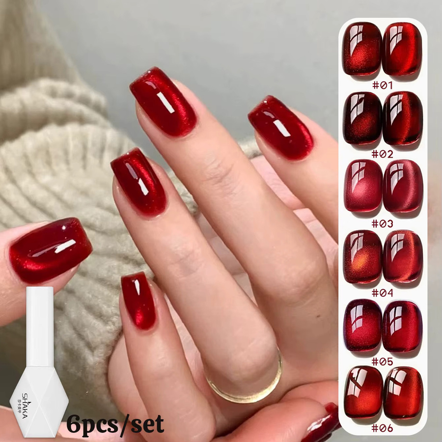 MISS SHAKA Magnetgel, Rot, 10 ml, Glänzend - Bild 2
