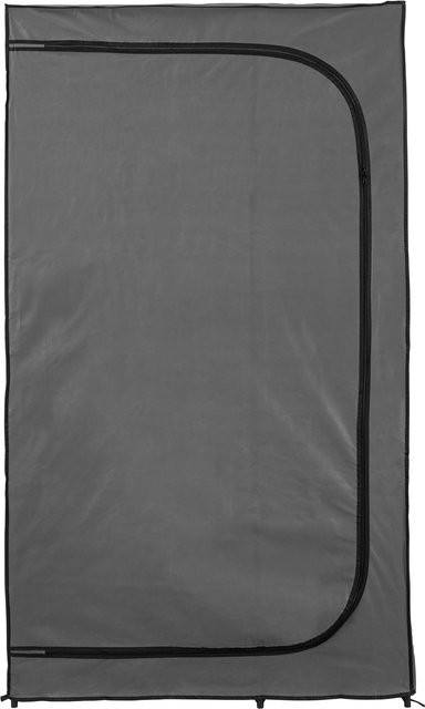 LIVARNO Textilkleiderschrank in Anthrazit und Beige mit Kleiderstange und Regalböden, H: 174 cm, B: 46 cm, T: 46 cm - Bild 1