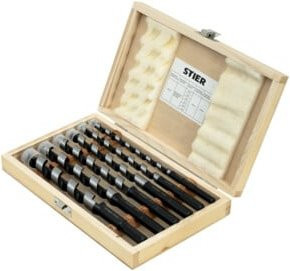Stier Schlangenbohrer Tieflochbohrer Set 6-teilig aus Federstahl in Silber, Durchmesser: 10 bis 20 mm, Länge: 155 bis 235 mm - Bild 1