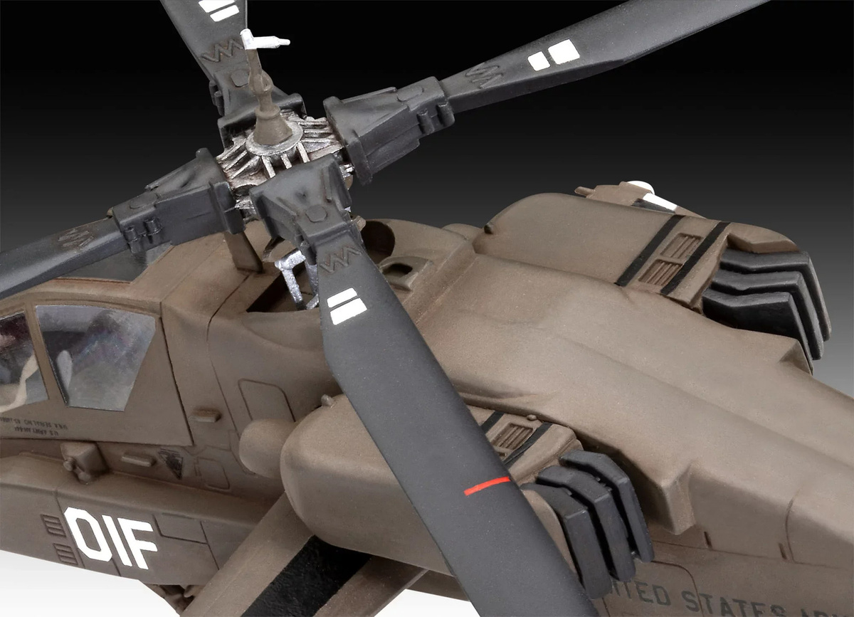 Revell AH-64A Apache, Fahrzeug, 1:72, Kunststoff, Grau - Bild 5