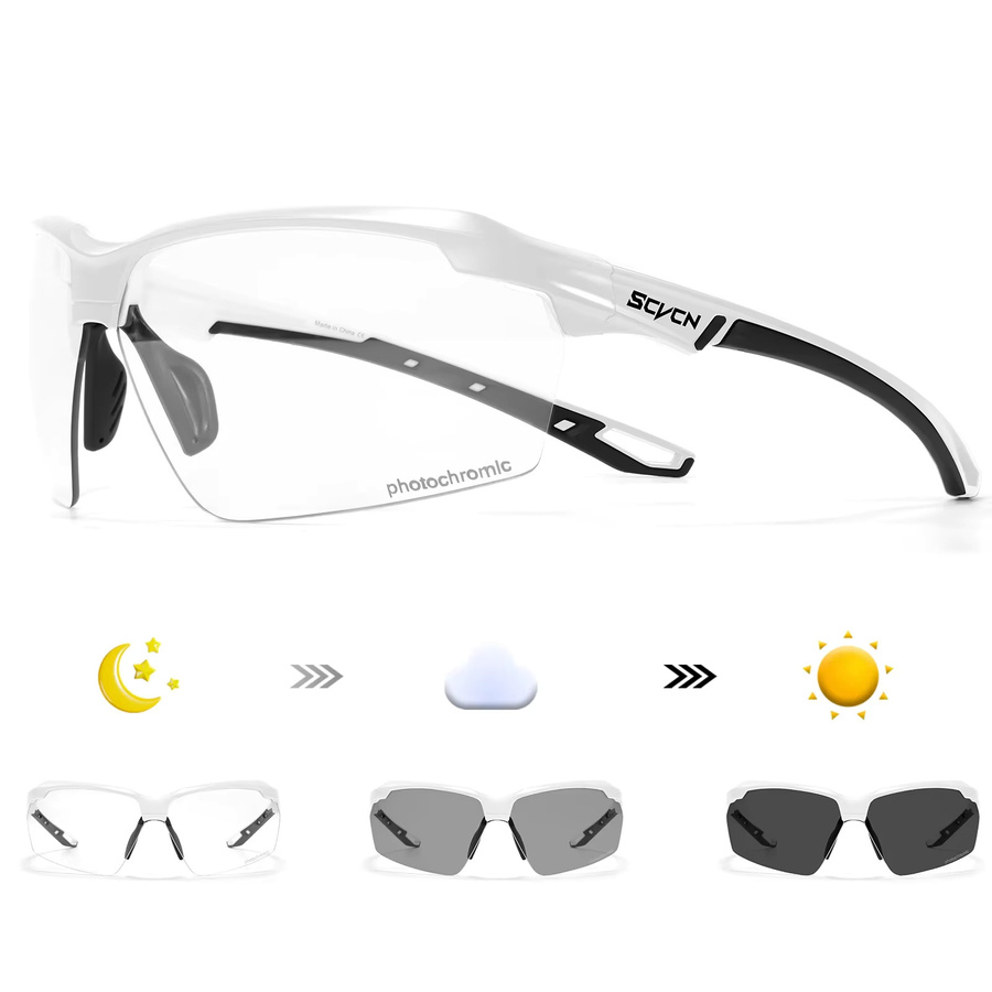 SCVCN Sportsonnenbrille Photochrome, Unisex, Kunststoff - Bild 2