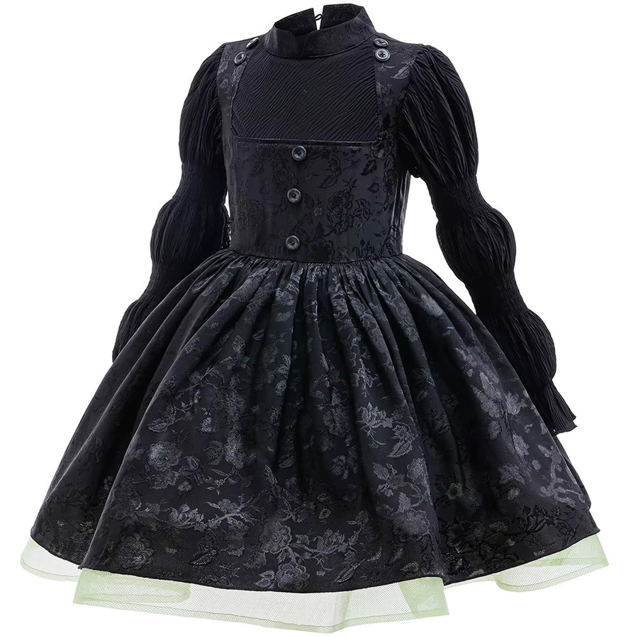 keaiyouhuo Hexenkostüm Black Queen Kleid, Mädchen, Schwarz, Fantasy - Bild 2