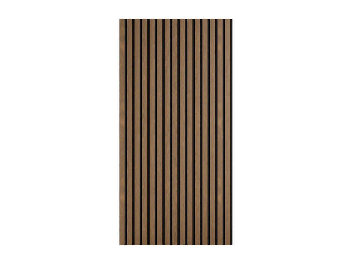 Juskys Wandpaneele Akustik 4er Set aus Holzfurnier in Eiche Natur Dunkel, B: 60 cm, H: 120 cm - Bild 2