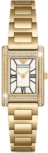 Emporio Armani Armbanduhr, Quarz, Edelstahl, Weiß, Damen - Bild 1
