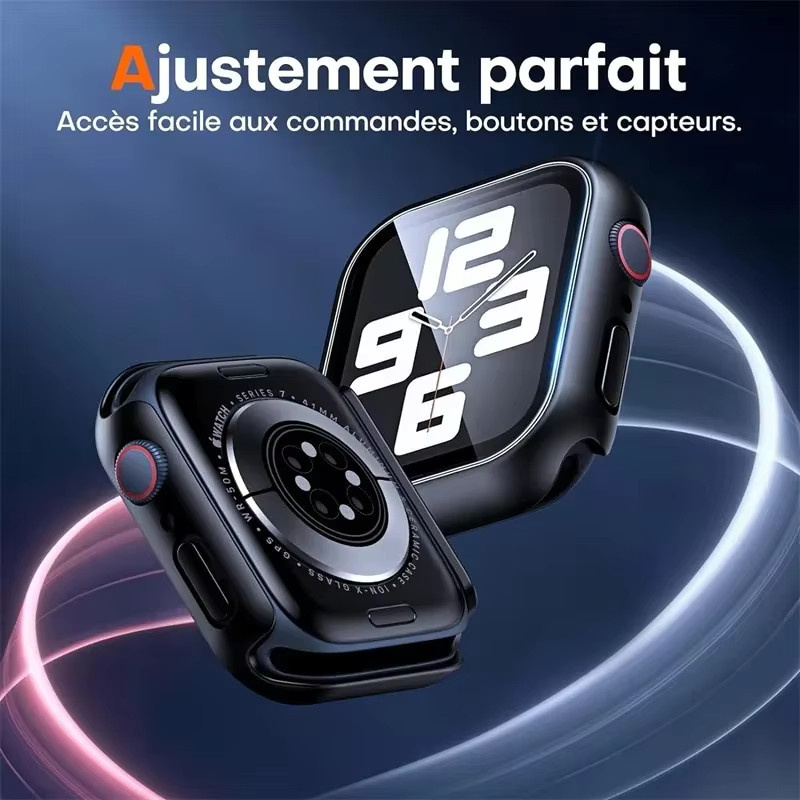 HUBANDE Displayschutzfolie für Apple Watch, Schwarz, Unisex - Bild 4