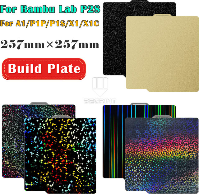 Bambu Lab P2S Druckplatte PEI Texturiert für hohe Haftung - Bild 1