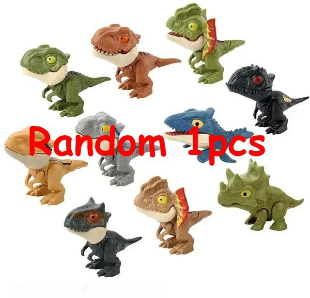 Yiran toy Finger Dinosaurier Actionfiguren 5-teiliges Set bunt - Bild 1