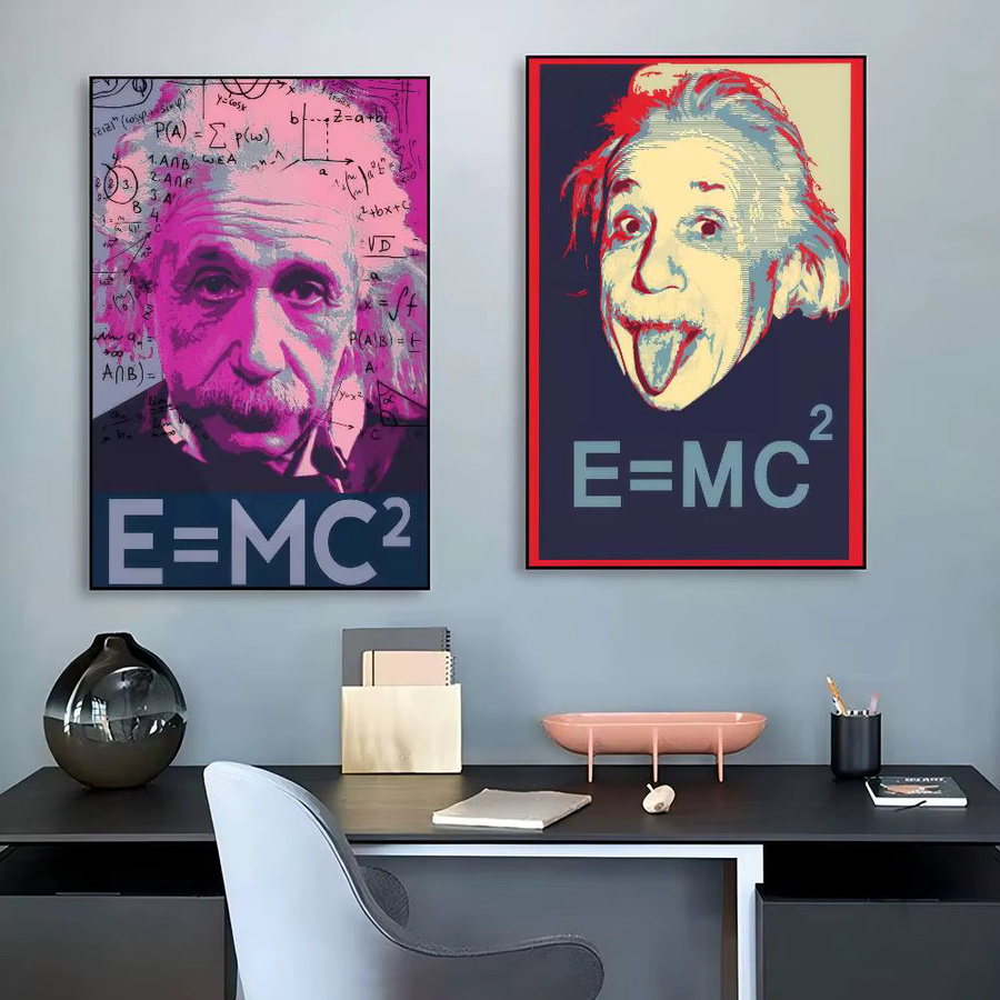 Rastar DIY Klebeposter Theoretischer Physiker Einstein Vintage Wanddeko Mehrfarbig - Bild 2
