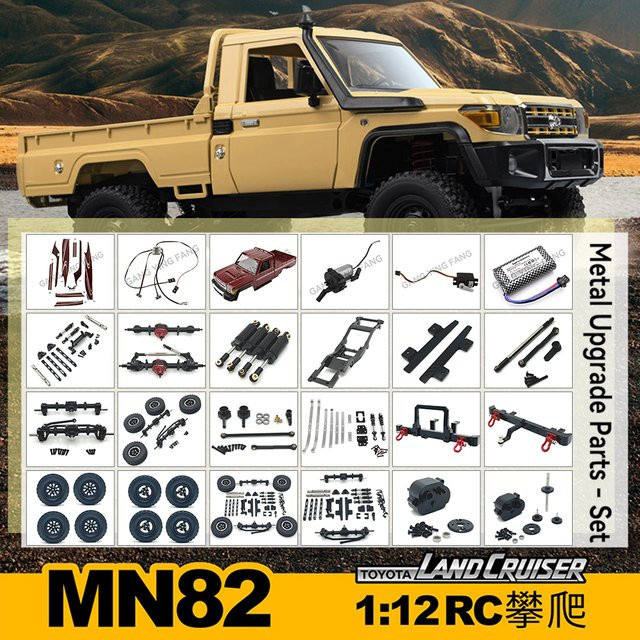 MN MODEL MN82S 4WD Offroad-Crawler, ferngesteuertes Fahrzeug, mit Metallteilen, Pick-up - Bild 1