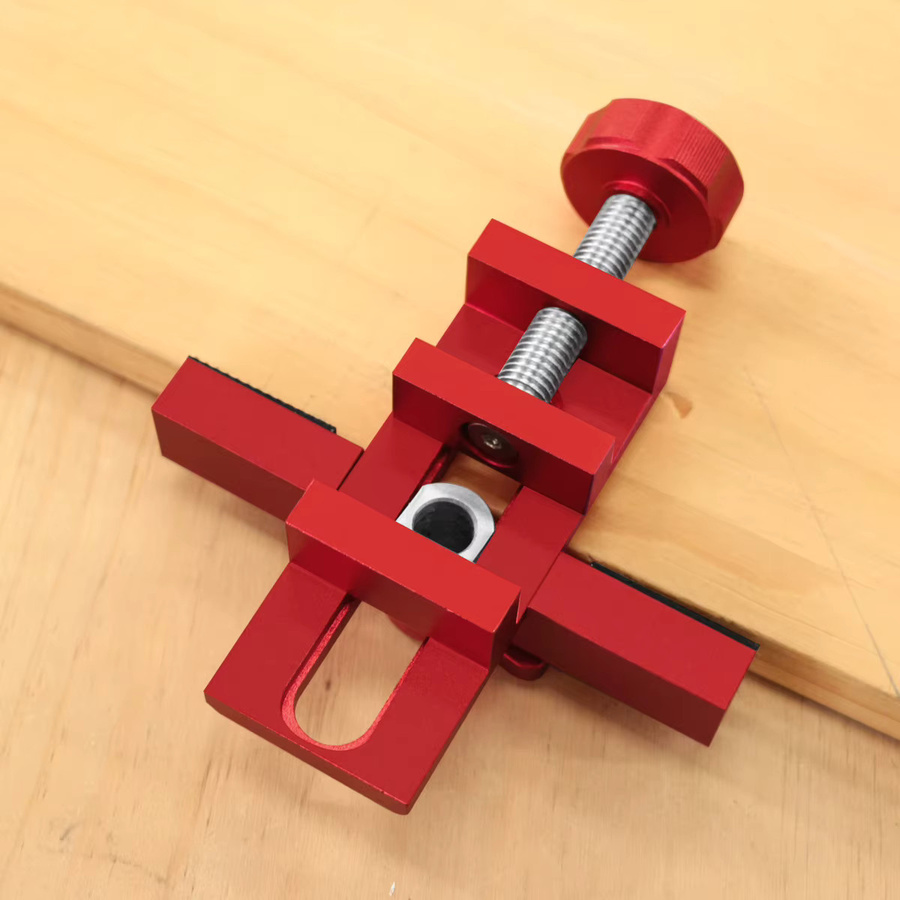 Wnew 2-in-1 Montagevorrichtung für Schranktüren aus Aluminiumlegierung mit Rückprallvorrichtung und verstellbarem Installationspositionierer - Bild 5