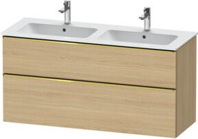 Duravit Waschtischunterschrank D-Neo in Eiche Natur, Wandhängend, B: 128 cm, T: 46,2 cm, H: 62,5 cm - Bild 1
