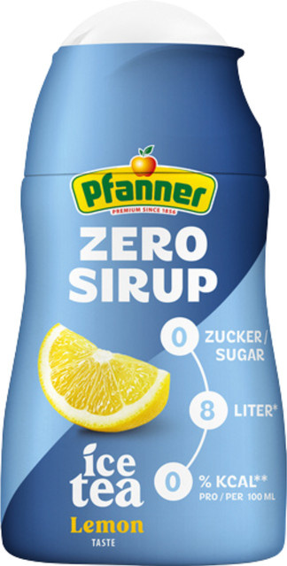 Pfanner ZERO Sirup Ice Tea Lemon, 57 ml - Bild 1