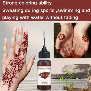 EYIR Tattoo-Gels, 5er-Set, Tiefrot, Unisex - Bild 2