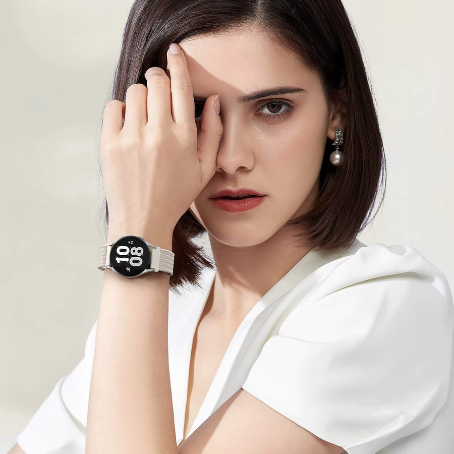 Uhrenarmband Textil/NATO, Weiß, Unisex - Bild 3