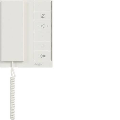 Hager IP-Video-Türsprechanlage 2-Draht mit WLAN Inneneinheit in Weiß - Bild 1
